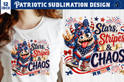 Patriotic sublimation | Ugly Cute Monster | America 250 Product Image 1
