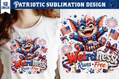 Patriotic sublimation | Ugly Cute Monster | America 250 Product Image 1