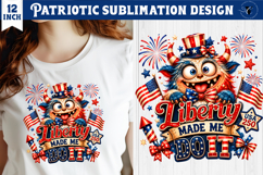 Patriotic Monster PNG Bundle | Funny USA 250 years Cliparts Product Image 16
