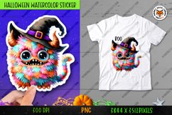 Halloween Monster Sticker, Halloween Monster Sublimation Product Image 1