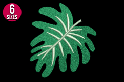 Monstera Leaf machine embroidery design - 6 Sizes Product Image 2
