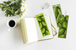 Monstera bookmark / Bookmark paper cutting Product Image 3