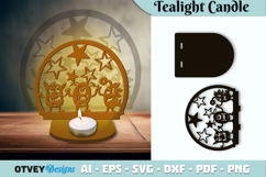 Monsters Kids Tealight Candle Holder Lasercut Product Image 1