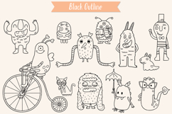 Friendly Monsters | Hand Drawn Fun Characters | Sea Creature Product Image 2