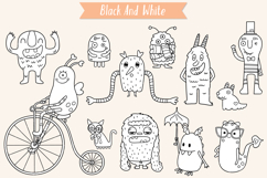 Friendly Monsters | Hand Drawn Fun Characters | Sea Creature Product Image 4