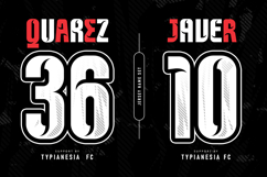 Monswag - Modern Condensed Jersey Sport Game Font Product Image 6