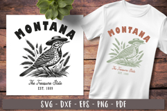 Montana svg Vintage United states design