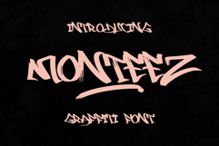 Monteez - Brush Graffiti Font Product Image 1