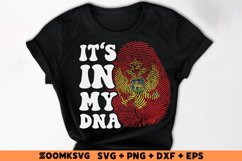 It's in my DNA Montenegro Flag Fingerprint Sublimation Product Image 2