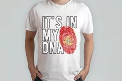 It's in my DNA Montenegro Flag Fingerprint PNG Sublimation Product Image 2