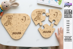 Montessori Alphabet Wooden Puzzle Laser Cut | Kids Laser Product Image 1