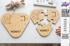 Montessori Alphabet Wooden Puzzle Laser Cut | Kids Laser Product Image 1