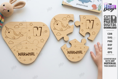 Montessori Alphabet Wooden Puzzle Laser Cut | Kids Laser Product Image 1