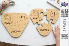 Montessori Alphabet Wooden Puzzle Laser Cut | Kids Laser Product Image 1
