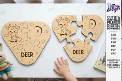 Montessori Alphabet Wooden Puzzle Laser Cut | Kids Laser Product Image 1