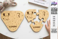 Montessori Alphabet Wooden Puzzle Laser Cut | Kids Laser Product Image 1