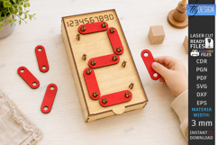 Montessori Numbers Puzzles Laser Cut Bundle | Kids Learning Product Image 6