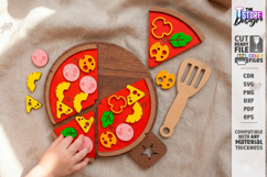 Montessori Pizza Laser Cut |Toy Pizza Kit with Spatula| Kids Product Image 1