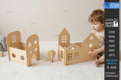 Montessori Toy Town Laser Cut | City Play Kit | Kids Laser Product Image 1