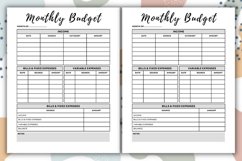 Monthly Budget Planner Interior, budget tracker Product Image 2