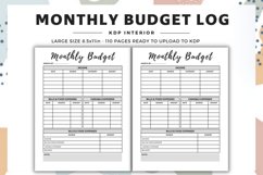 Monthly Budget Planner Interior, budget tracker Product Image 1