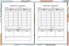 Monthly Budget Tracker interior, budget tracker Product Image 1