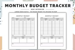 Monthly Budget Tracker interior, budget tracker Product Image 2