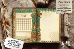 Monthly Planner Cover Junk Journal Pages Product Image 3