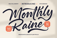 Monthly Raine - Bold Calligraphy Font Product Image 1