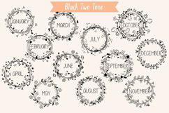 Monthly Wreaths | Hand-Drawn 4 Seasons Frames Calendar Product Image 4