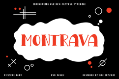 MONTRAVA Playful Display Font Product Image 1