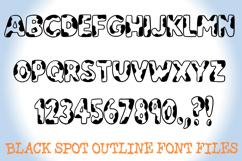 Moo Cow Spots Lettering ABC Font Animal Print Type OTF Product Image 2