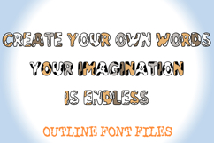Moo Cow Spots Lettering ABC Font Animal Print Type OTF Product Image 4