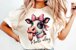 Funny Farm Animal Tongue out, Sublimation PNG. Product Image 2