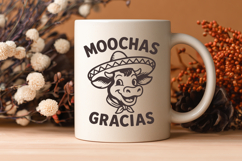 Moochas Gracias SVG PNG | Cute Funny Cow Pun Cricut File Product Image 3
