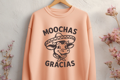 Moochas Gracias SVG PNG | Cute Funny Cow Pun Cricut File Product Image 2