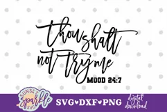 Thou Shalt not Try me SVG| Mom Quote svg| Mother's Day Product Image 2