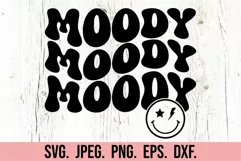 Moody SVG - Sarcastic SVG - Retro Funny Introvert PNG Product Image 5