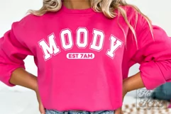 Moody Est 7AM SVG - Sarcastic SVG - Retro Funny Introvert Product Image 3