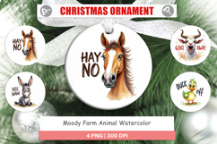 Moody Farm Animal Quotes Ornament Product Image 1