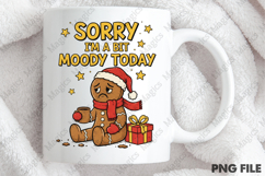 Moody Gingerbread PNG Funny Christmas Product Image 4