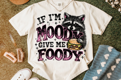 If I'm Moody Give Me Foody PNG, Funny Raccoon PNG, Sarcastic Product Image 4