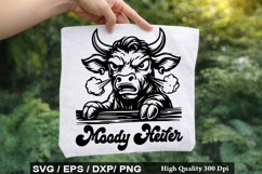 Moody Heifer - Heifer SVG Design Product Image 1