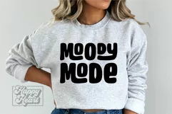 Moody Mode SVG - Sarcastic SVG PNG - Retro Funny Introvert Product Image 3