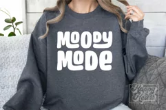 Moody Mode SVG - Sarcastic SVG PNG - Retro Funny Introvert Product Image 2