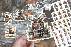 Moody Moose Cozy Hygge Sticker Product Image 1