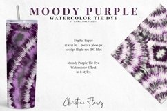 Moody Purple Watercolor Tie Dye Sublimation Digital Paper Product Image 3