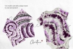 Moody Purple Watercolor Tie Dye Sublimation Digital Paper Product Image 2