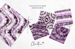 Moody Purple Watercolor Tie Dye Sublimation Digital Paper Product Image 4