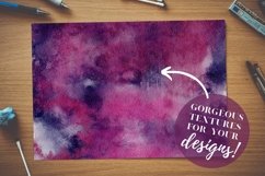 Moody Purples & Teal Watercolor Paper Sublimation Background Product Image 3